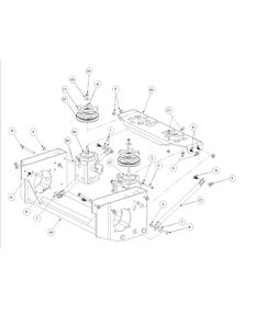 Hydro Pump Assembly Diagram and Parts List for M60-KW 53BB5D8X750-25HP-OHV Cub Cadet Lawn Tractor